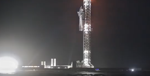 SpaceX постарается поймать Starship и Super Heavy⁠: Ship 42 готовится запустить двигатели, а Ship 43 подвесили на башне Mechzilla